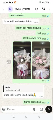Testimonial Buket Bunga subang