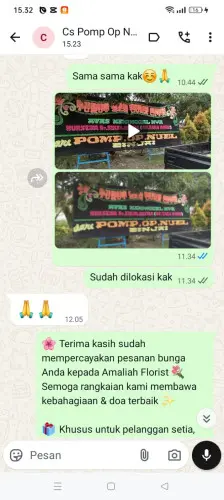 Testimonial Papan Bunga subang